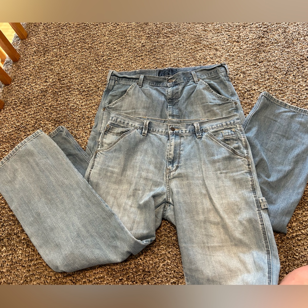 Two pairs of Old Navy men’s painters jeans 36 x 32